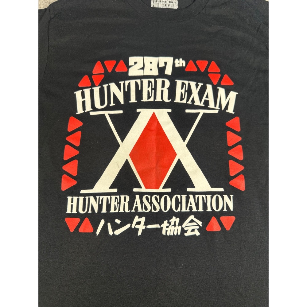 Hunter x Hunter 287th Hunter Exam Graphic T-Shirt Black Small Anime Tee